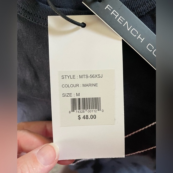 NWT men’s French Connection Skateboard Embroidery Tee sz M - Picture 5 of 6